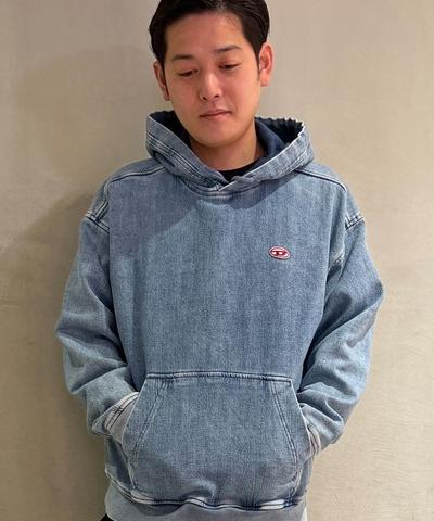 DIESEL（ディーゼル）の「DIESEL SS22 メンズ パーカー スウェット ジョグファブリック サステナブル（スウェット）」 WEAR