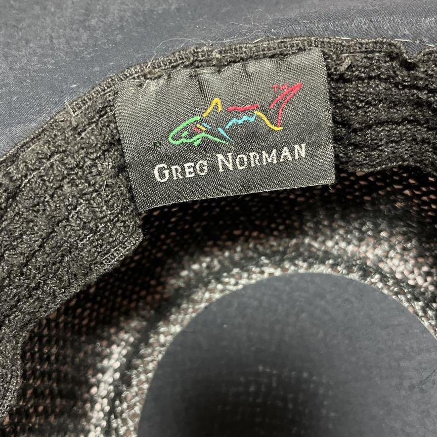 greg　norman　麦わら帽子　グレッグ　黒　シグネチャー　ノーマン