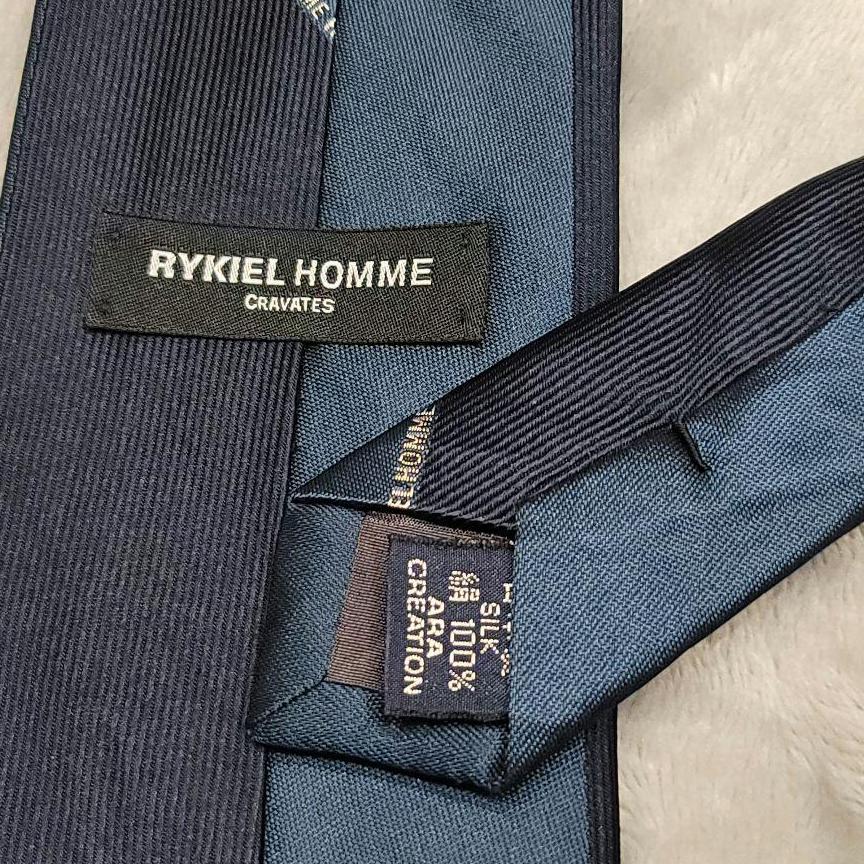 一番の贈り物RYKIEL　HOMME　リキエルオム　ネクタイ　青