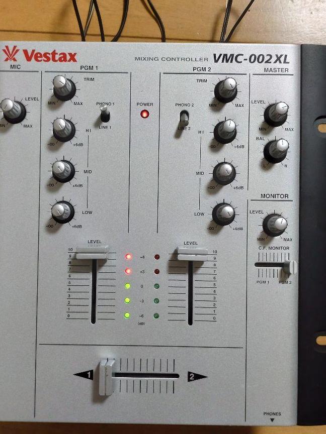 Vestax　VMC-002XLu　動作確認済み　送料込み　純正AC付き