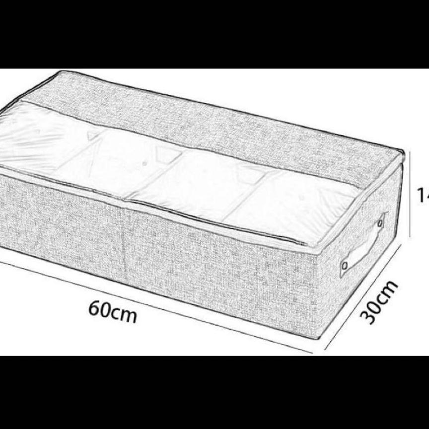 収納ケース　靴　衣類　ブーツ収納　ベッド下　折りたたみ式　クリアケース