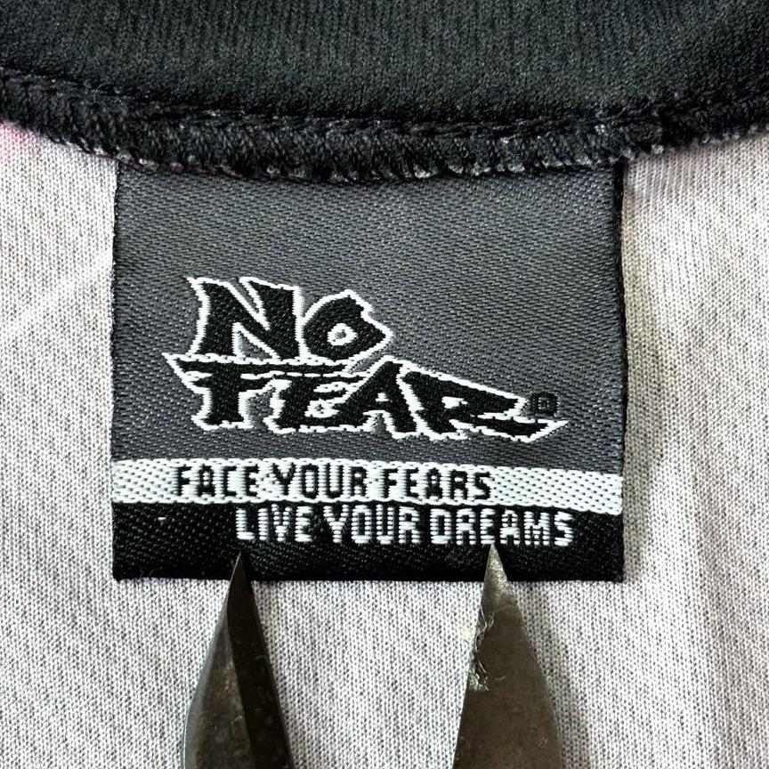 L　美品　NO　ノーフィアー　FEAR　ジャージ　サイクル　シャツ