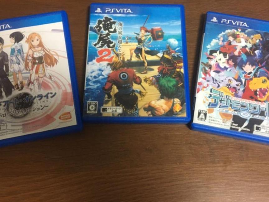 PS　vita　ソフト3本セット　SAO　デジモン　俺屍2