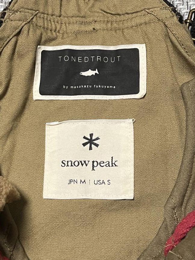 snowpeak　×　TONEDTROUT　フィッシングベスト