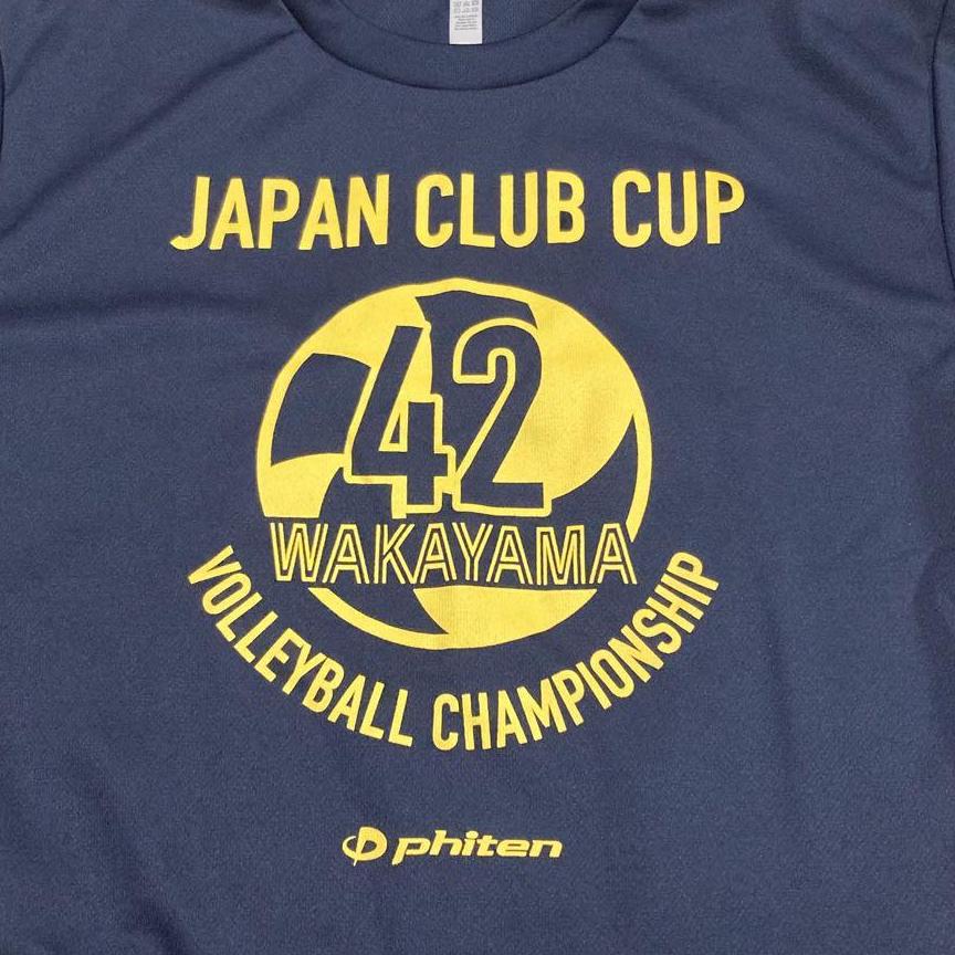 全日本クラブカップ　半袖Tシャツ　Mサイズ　ネイビー　ファイテン