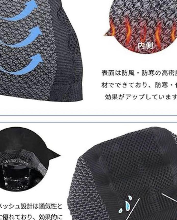 ヘルメット　インナーキャップ　サイクリングハット　サイクルキャップ