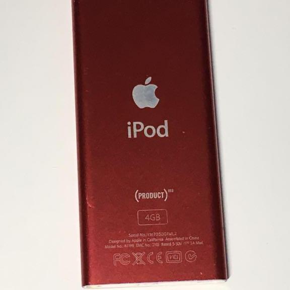 ipod　4gb　レッド　赤　ma725j　本体のみ