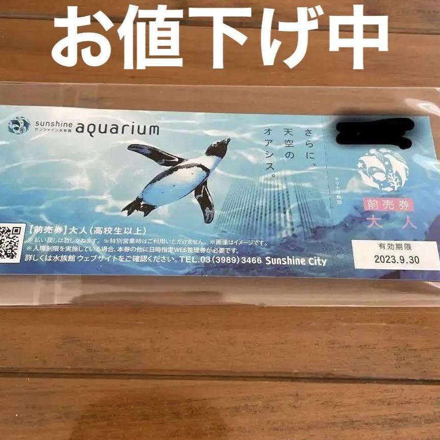 【大注目】サンシャイン水族館前売券