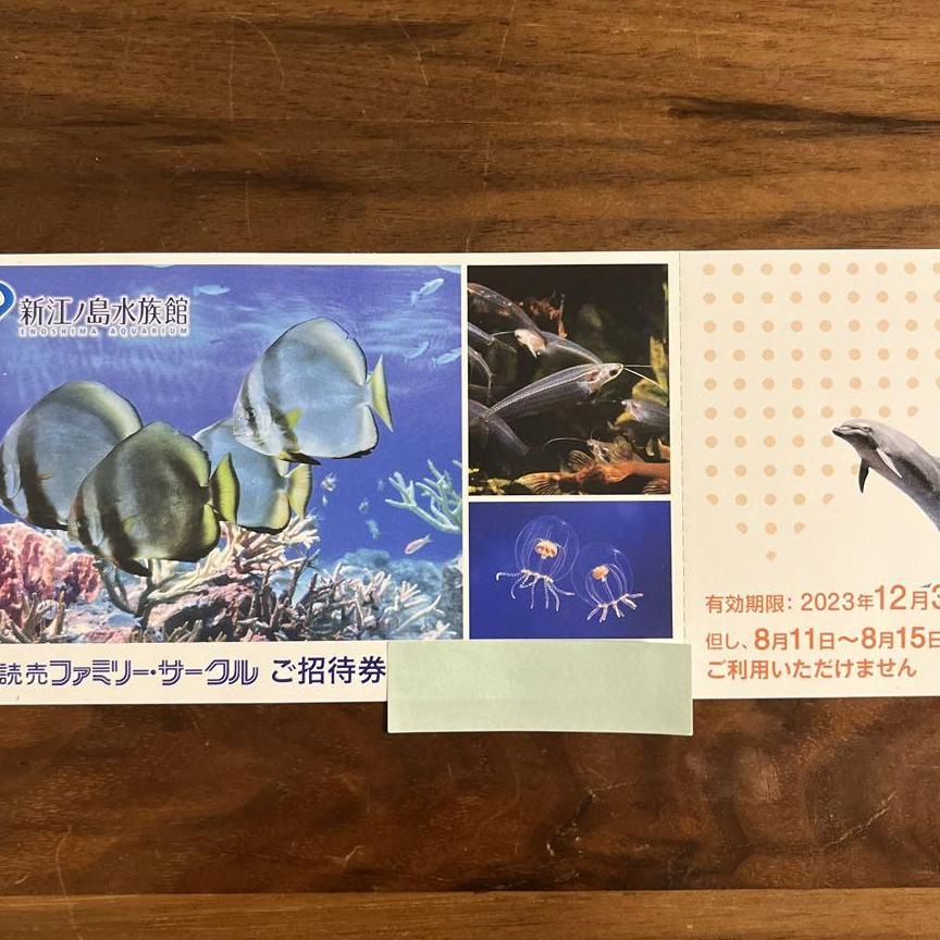 新江ノ島水族館　チケット