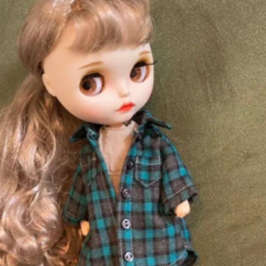 ブライス　blythe　アウトフィット　ビックシルエット　シャツ