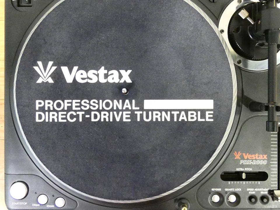 Vestax ベスタクス PDX-2000 DJ用 ターンテーブル/レコードプレーヤー 逆回転機能！ 音響機器 機材 @140 (3555-②) ターンテーブル)｜売買されたオークション情報、!オークション(旧ヤフオク!) の商品情報をアーカイブ公開 